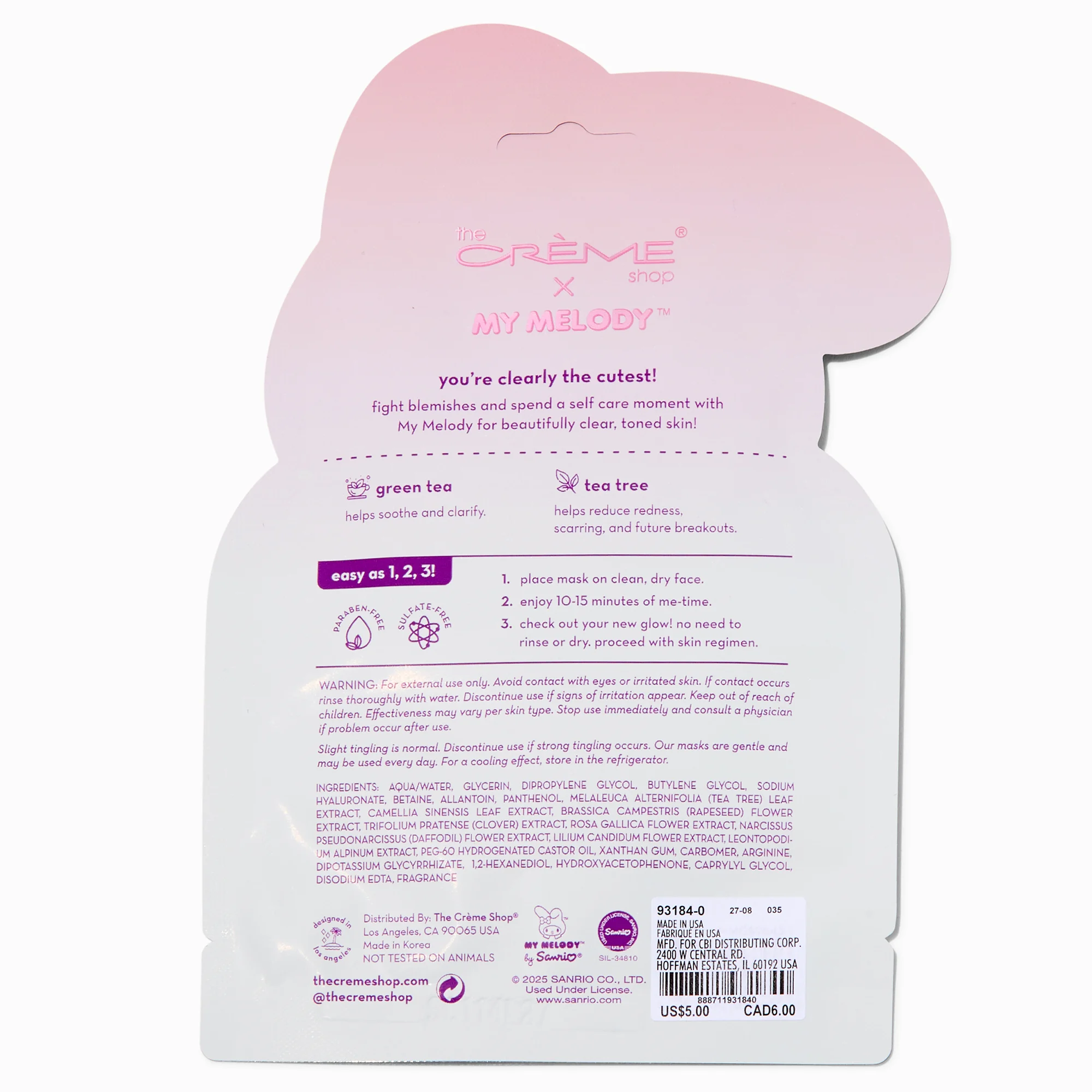 mellow melo! Printed essence sheet mask - Imagen 2