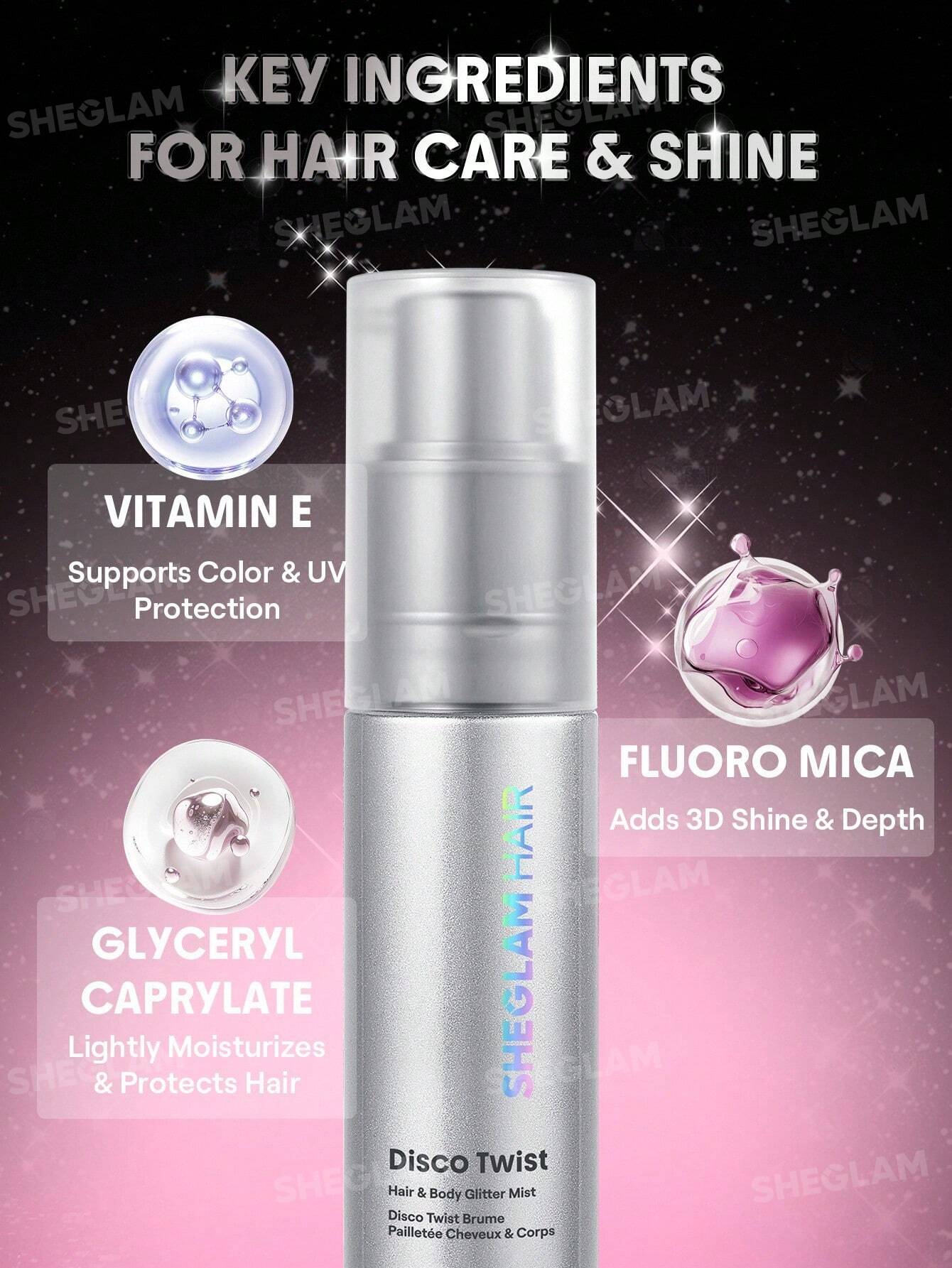 Hair Disco twist and body Glitter - Star - Imagen 5