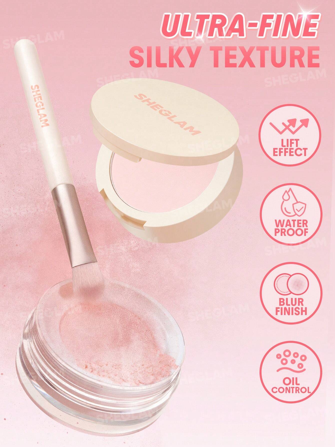 Insta-Ready Ultra-Fine Blur & Lift Setting Powder Duo-Bubblegum - Imagen 4
